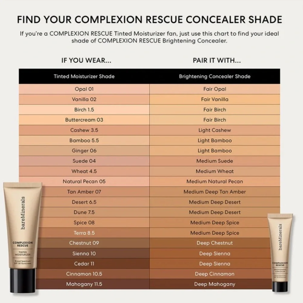 Bare Minerals Medium Deep Dessert Complexion Rescue Brightening Concealer